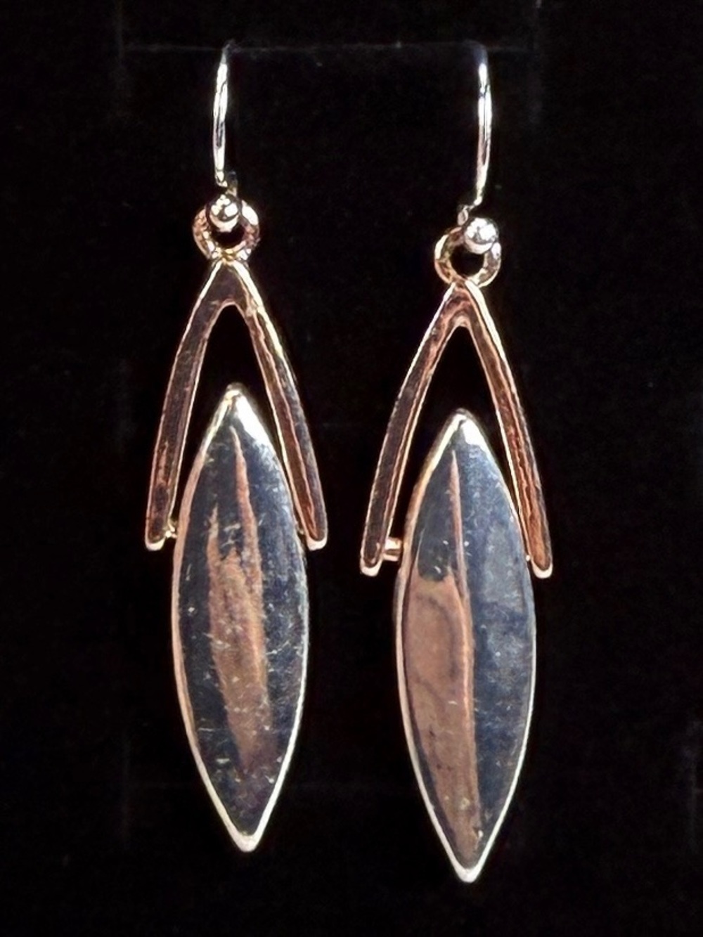 Elegant Silvertone minimalist pierced Dangle Earrings